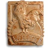 Rooster Ceramic Welcome Plaque