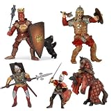 Papo King of Knights Set: King of Knights, King of Knights Horse, Infantry Man Soldier, Ottoman Knight, Paladin Knight