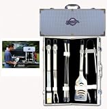 Milwaukee Brewers 8 Piece Barbeque Tool Set w/Case