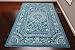 Feraghan/New City Traditional French Floral Wool Persian Area Rug, 2' x 3', Light Blue