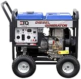 ETQ DG6LE 6,000 Watt 10 HP 418cc Diesel Powered Portable Generator With Electric Start