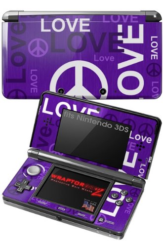 Nintendo 3DS Skin Love and Peace Purple 51L1kuRsTrL Nintendo 3DS Skin Love and Peace Purple
