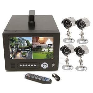 Q-See QSTD5304C4-320 Observation System Includes LCD Monitor with 4-Channel H.264 Network... by Q-See
