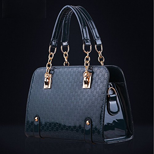 Fashion-Women-Simple-Style-PU-Leather-Padlock-Clutch-Handbag-Bag-Totes-Purse