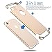iPhone 7 Case, Roybens 3 in 1 Ultra Thin and Slim Hard Case Coated Non Slip Matte Surface with Electroplate Frame for Apple iPhone 7 (4.7