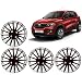 Auto Pearl - Premium Quality Car Full Wheel Cover Caps Black and Silver 13 Inches For - Renault Kwid RS.1349.00
