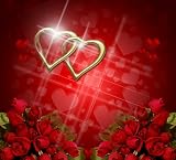 10x10 Hearts & Roses Romantic Valentine Wedding Background Backdrop