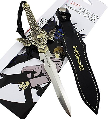 Ghost Studio Anime Death Note Ghost Mark Dagger Model 6.3" with Leather Cover