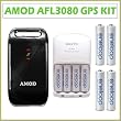 Amod Technology AGL3080 128MB GPS Photo Tracker Push To Log Location Data Logger with Eneloop Battery and Charger Kit