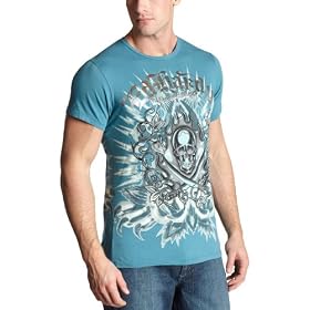Ed Hardy Mens Short Sleeve Metallic Foiled T Shirt Ed Hardy Men's Short Sleeve Metallic Foiled T-Shirt