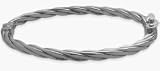Genuine Sterling Silver High Polish Baby Twist Bangle