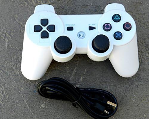 FiveStar Best PS3 Controller Wireless Gamepad for Playstation3, White