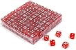 16mm Clear Red Dice - Set of 800