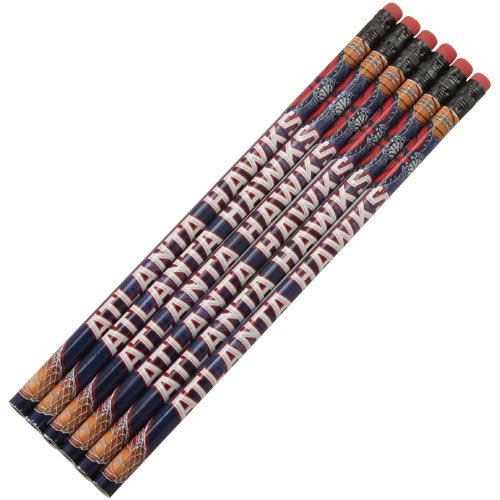 NBA Atlanta Hawks 6-Pack Team Logo Pencils
