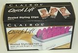 Clairol Quick Lift Heated Styling Clips Set L-12 Clean