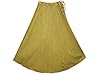 Indiatrendzs Women's Cotton Skirt Yellow with Black Printed Long Skirts
