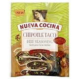 Nueva Cocina Beef Seasoning, Chipotle Taco, 1.25-Ounce Packets (Pack of 12)