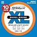 D'Addario EXL110-10P Nickel Wound Electric Guitar Strings, Regular Light, 10-46, 10 Sets