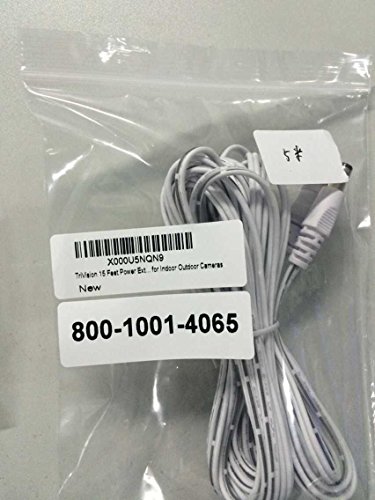 TriVision 15 Feet Power Extension cable for Indoor Outdoor Cameras