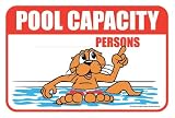 Rex Otter Pool Sign - Pool Capacity