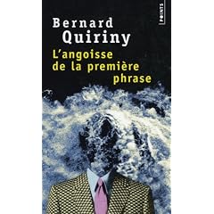 L'angoisse de la premi�re phrase