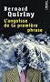 L'angoisse de la premi�re phrase