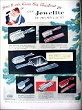 Vintage 1947 Jewelite Brushes, Combs, Mirror Original AD in Color