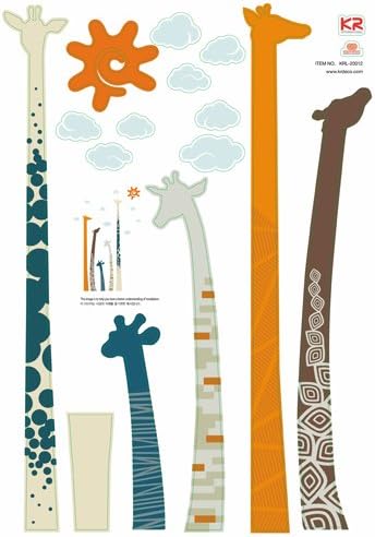 Easy Instant Home Decor Wall Sticker Decal - Half of a Giraffe