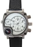 Oulm - Montre Homme - Quartz - Synth??tique - boussole cadran blanc analogique avec bracelSport Watches