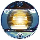 Aqua Signal Stainless Steel Round Vertical Mount Courtesy Light