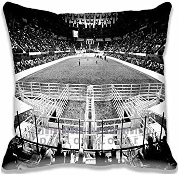 Fort Worth Stock Show &amp; Rodeo Pillow Cases Printed Cute Black and White Pillow Shams Comforter Bedroom &amp; Living Room Decorative Bed Pillow Covers Two Sides
