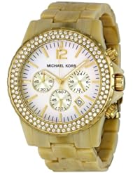 Michael Kors Womens MK5558 Madison Chronograph Horn Watch