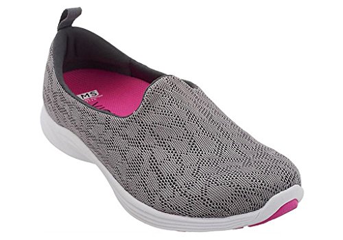 Vionic Women's Orthotic Mesh Shoes Slip-on Sneakers Agile Hydra Grey (9, Medium)