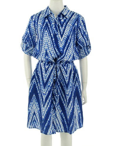 Calvin Klein Shirt Dress with Fitted Waist
