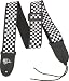 Search Our Specialty Mall : Rock Steady Checkerboard Poly Guitar Strap, Black & White