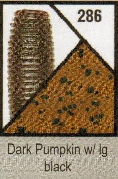 Gary Yamamoto 5" Senko, Dark Pumpkin with Large Black Flake