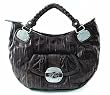 Guess Pearl Crescent Tote Bronze Vinyl Ladies Handbag