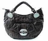 Guess Pearl Crescent Tote Bronze Vinyl Ladies Handbag