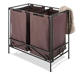 Java Wrought Iron Folding Double Hamper