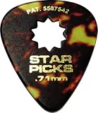 Everly Star Grip Classic Shell Celluloid Guitar Picks, Heavy
