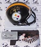 Jack Ham Autographed/Hand Signed Pittsburgh Steelers Mini Helmet with HOF 88 Inscription