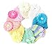 Ema Jane - Pastel Crochet Baby Beanie Waffle Hats with Hair Accessories