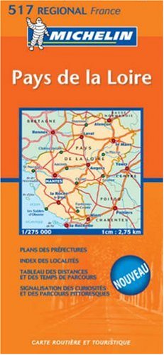 City Travel Guides Discounted  Books : Pays De La Loire (Michelin Regional Maps)