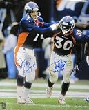 Autographed John Elway Photograph - & Terrell Davis 16x20 - Autographed NFL Photos