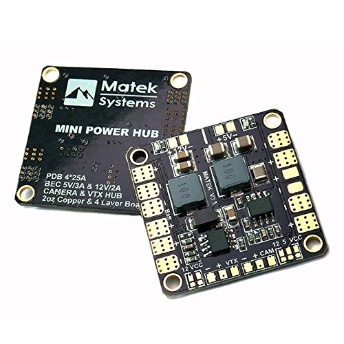 Crazepony Matek PDB Power Distribution Board 5V 12V BEC Output for FPV Multirotor Quadacopter ( 36mm*36mm, Version 3.1 )