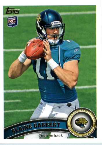 2011 Topps Football Card # 160 Blaine Gabbert RC - Jacksonville Jaguars (RC - Rookie Card) NFL Trading Card in a Protective Case!