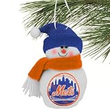 New York Mets 6'' Plush Snowman Ornament
