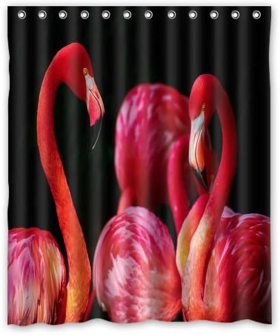 Brand New Stylish Design Beautiful Flamingos Shower Curtain Bathroom Waterproof Drapery/Panels/Treatment Polyester 60"(w) x 72"(h) Inches