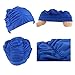 LEFV Swimming Cap Long Hair Swim Hat Solid Color Lycra Bathing Caps for Adult Women Men Teens,Black