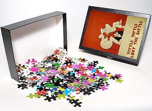 Photo Jigsaw Puzzle of WORLD WAR II POSTER. Tittle Tattle Lost the Battle. British World from Granger Art on Demand